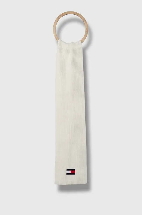 Tommy Hilfiger szalik dziecięcy kolor biały z aplikacją