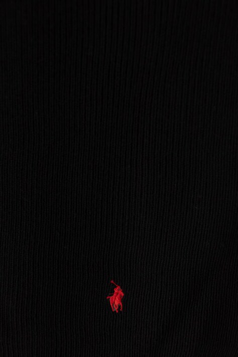 Polo Ralph Lauren шарф чоловічий вовняний — AW22-SAM04T, чорний — фото 2