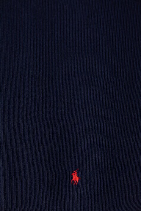 Polo Ralph Lauren шарф чоловічий вовняний — AW22-SAM04U, темно-синій — фото 2