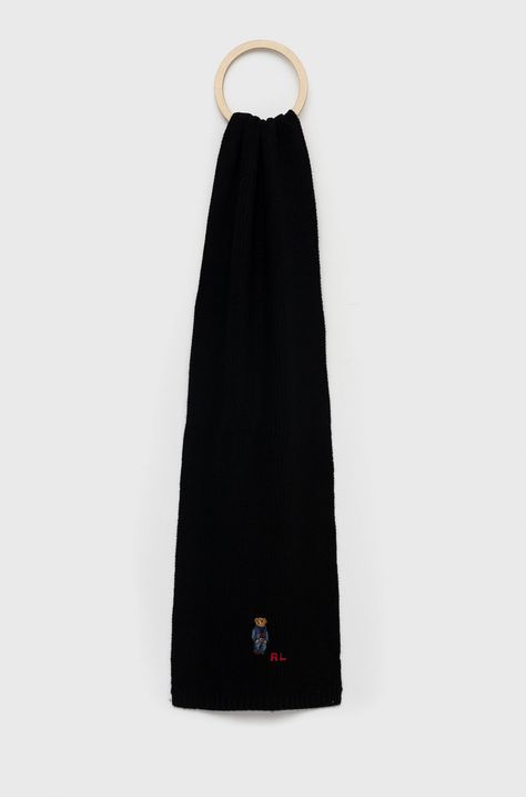 Šátek z vlněné směsi Polo Ralph Lauren