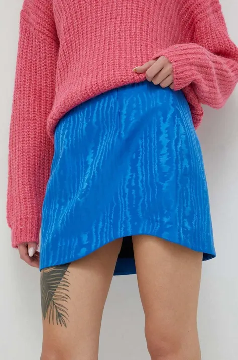 Only spódnica kolor niebieski mini prosta