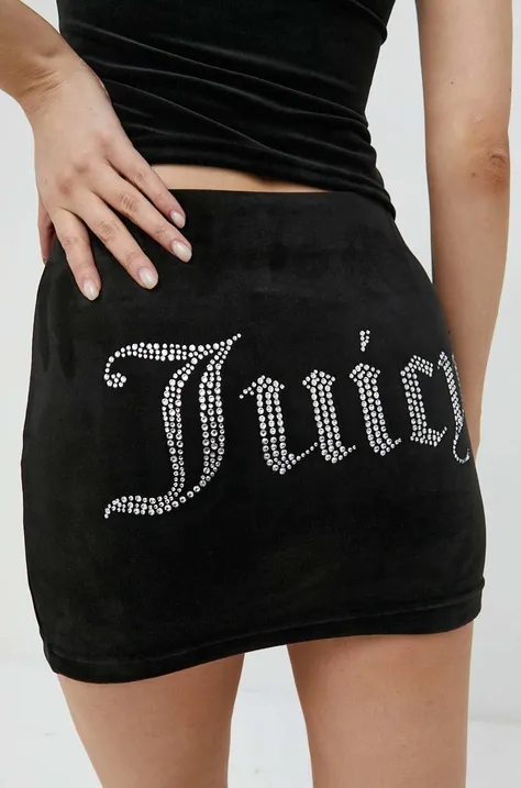 Juicy Couture spódnica Maxine kolor czarny mini ołówkowa