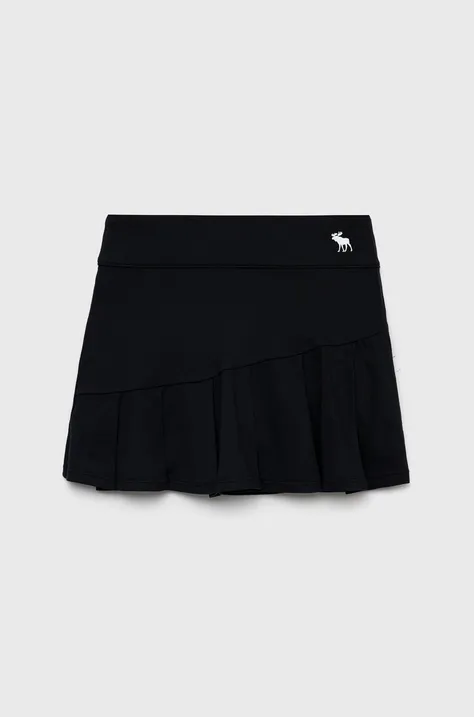 Dječja suknja Abercrombie & Fitch boja: crna, mini, širi se prema dolje