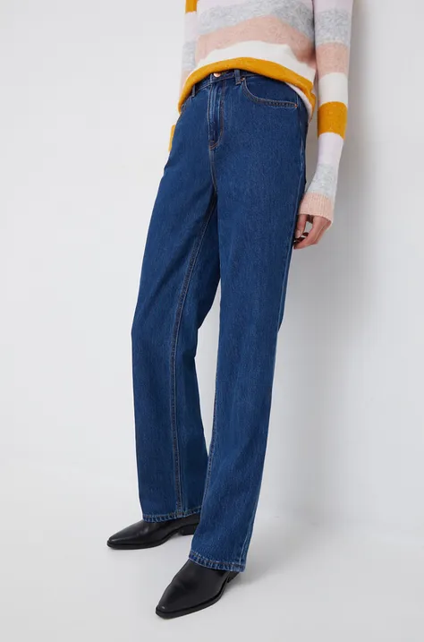 Bavlněné džíny Vero Moda dámské, high waist