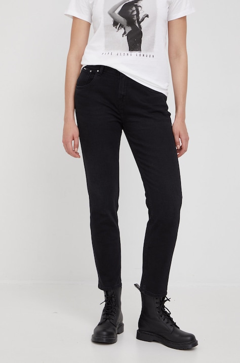 Pepe Jeans jeansy VIOLET damskie high waist PL204176XF1.000