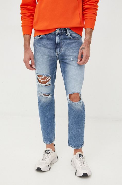 Calvin Klein Jeans blugi din bumbac
