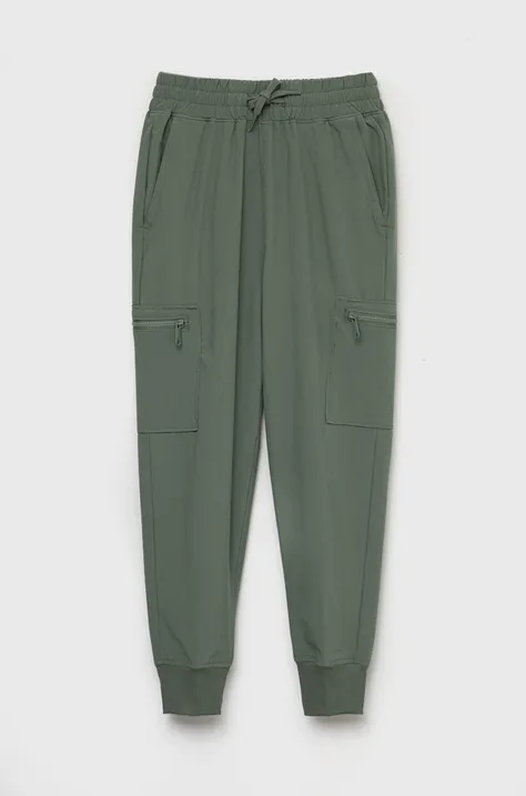 Παιδικό παντελόνι Abercrombie & Fitch χρώμα: πράσινο