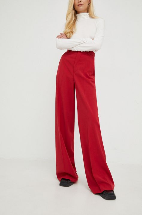 Παντελόνι από μείγμα μαλλιού Red Valentino