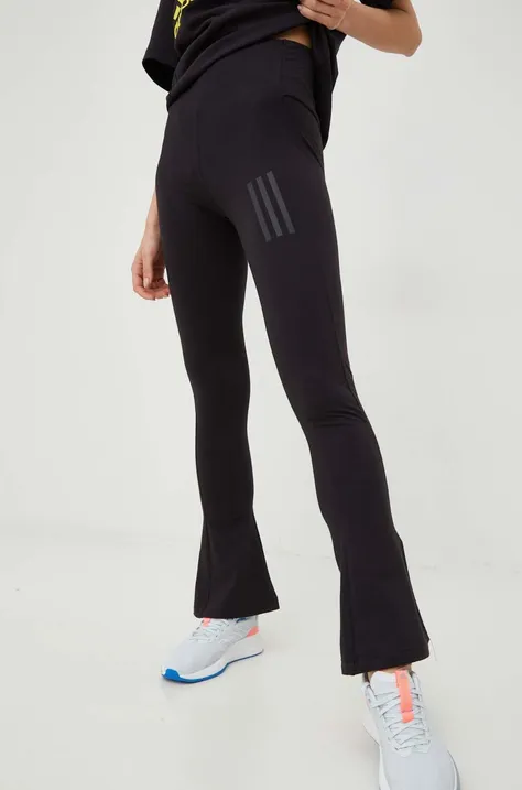 Штани adidas жіночі колір чорний однотонні