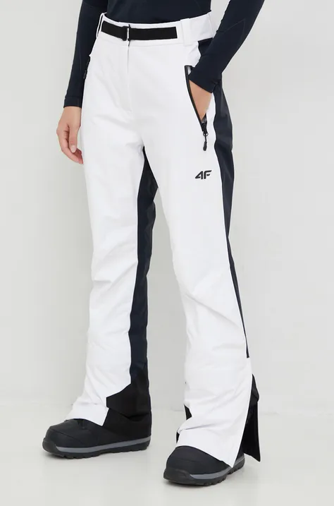 Skijaške hlače 4F boja: bijela