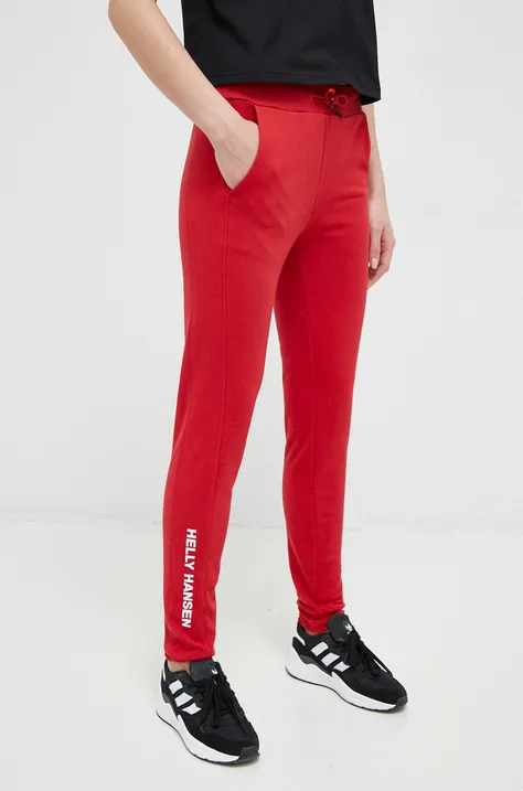 Παντελόνι φόρμας Helly Hansen χρώμα: κόκκινο