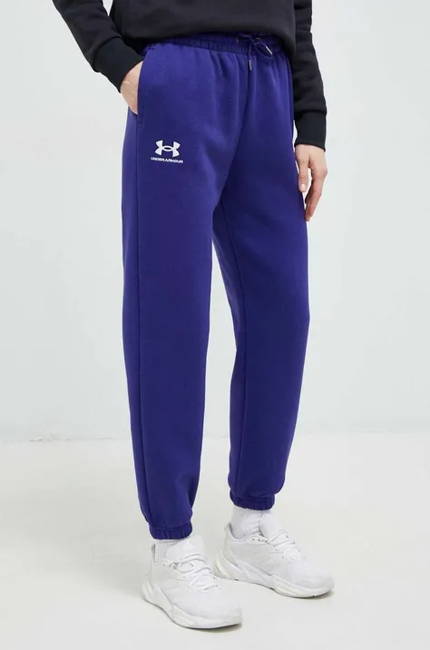 Спортивные штаны Under Armour женские цвет синий однотонные