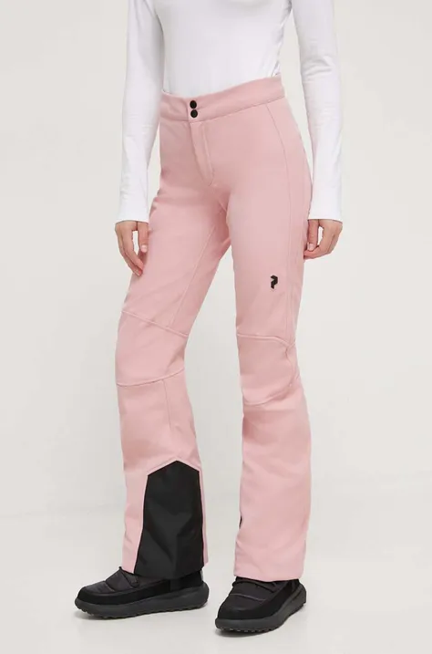 Peak Performance pantaloni Stretch culoarea roz