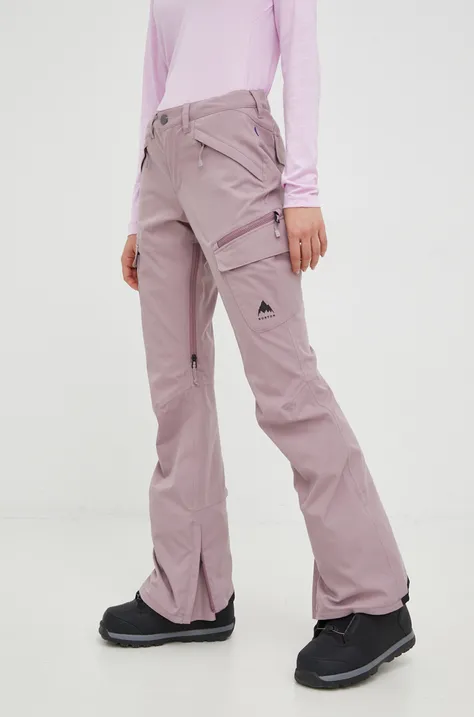 Burton spodnie Gloria kolor fioletowy