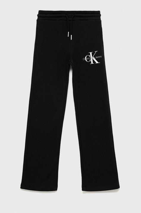 Детски памучен спортен панталон Calvin Klein Jeans