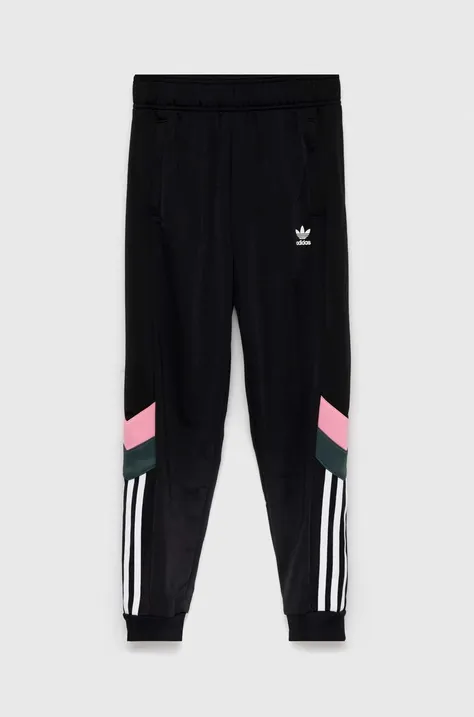 Adidas Originals pantaloni de trening pentru copii culoarea negru, cu imprimeu