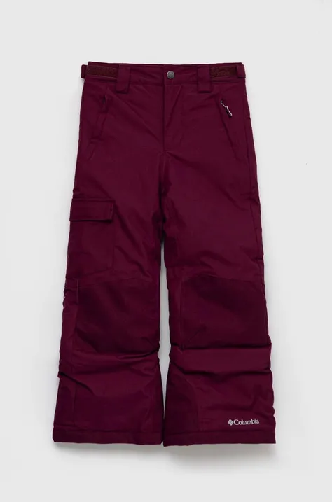 Παιδικό παντελόνι σκι Columbia χρώμα: μοβ