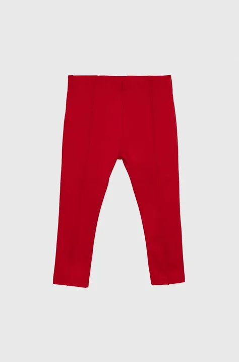 Birba&Trybeyond spodnie niemowlęce kolor czerwony gładkie