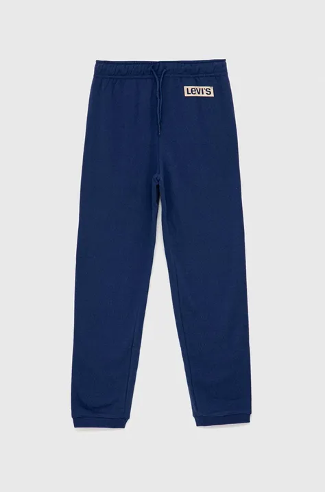 Levi's pantaloni de trening pentru copii culoarea albastru marin, cu imprimeu