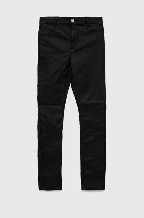 Kids Only pantaloni copii culoarea negru, neted