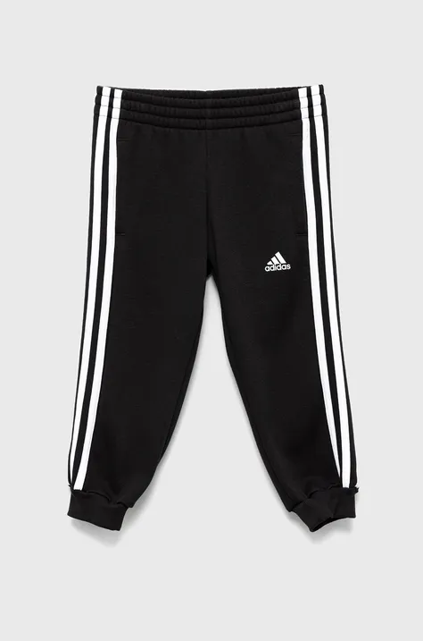 Детски спортен панталон adidas H65796 в черно с апликация
