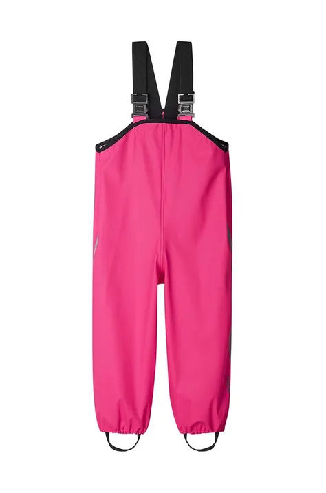 Reima spodnie przeciwdeszczowe dziecięce kolor różowy