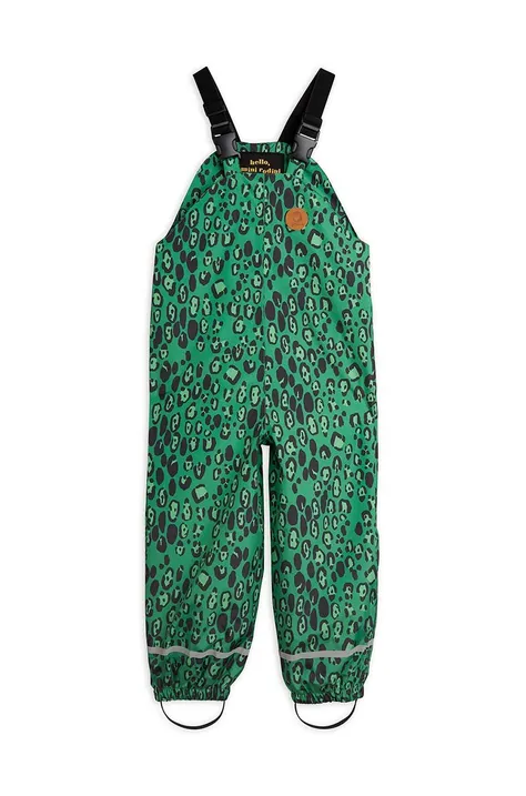 Detské nohavice Mini Rodini zelená farba,