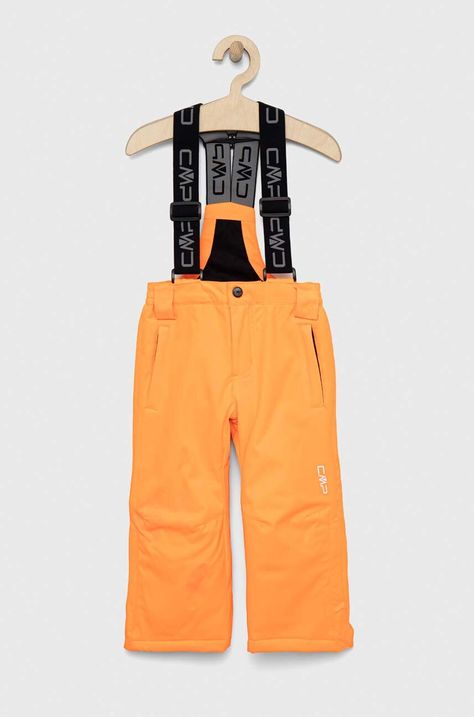 Dětské zimní sportovní kalhoty CMP oranžová barva