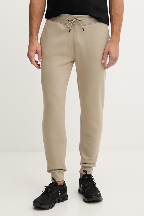 Guess spodnie dresowe kolor zielony melanżowe