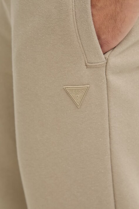 Guess spodnie dresowe kolor zielony melanżowe