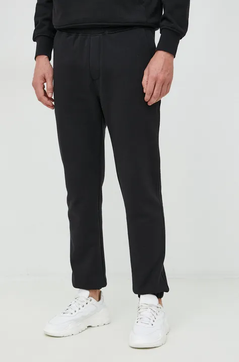 Liu Jo spodnie dresowe bawełniane męskie kolor czarny gładkie