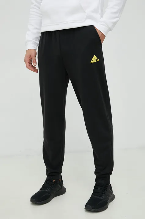 adidas Performance spodnie dresowe męskie kolor czarny gładkie