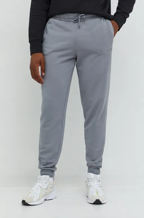 Спортивні штани Fila чоловічі колір сірий з аплікацією