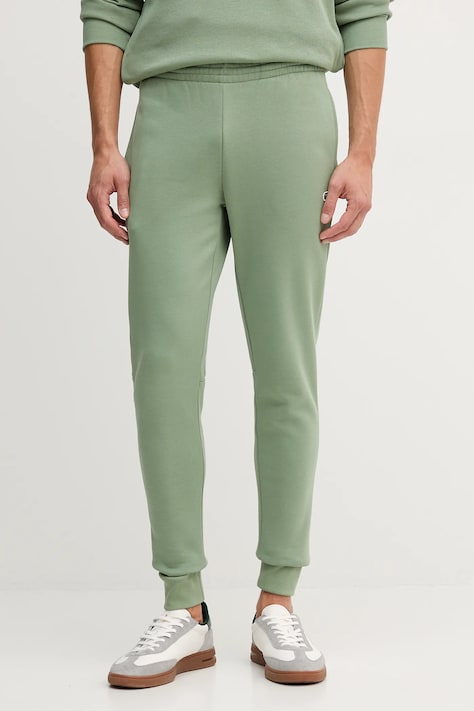 Lacoste pantaloni de trening culoarea bej, neted