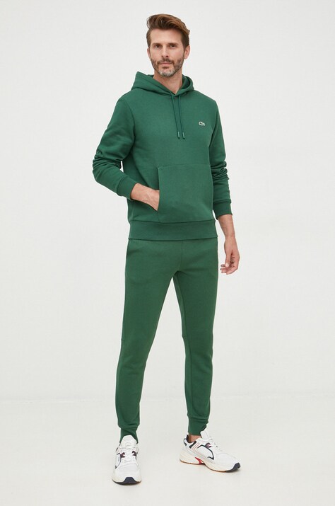 Lacoste спортивні штани чоловічі з бавовною — AW22-SPM0FO, зелений — фото 2