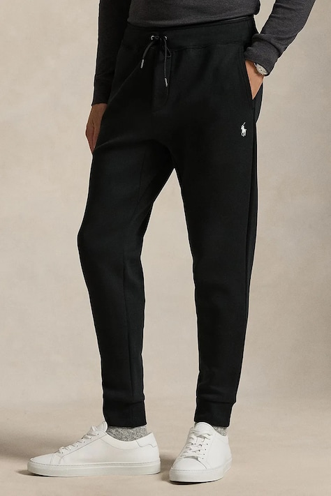 Tepláky Polo Ralph Lauren pánske, čierna farba, jednofarebné