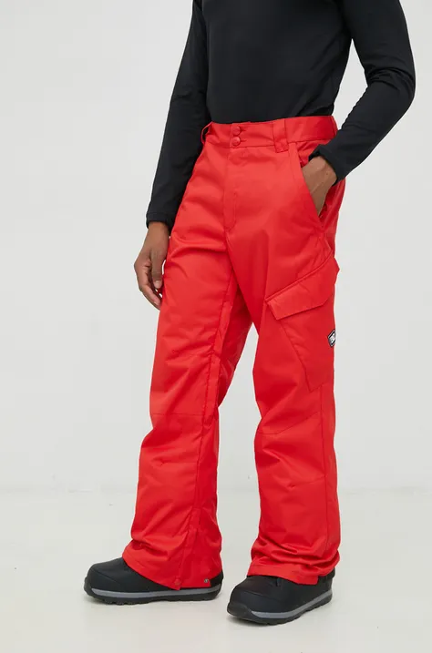 DC spodnie snowboardowe Banshee kolor czerwony