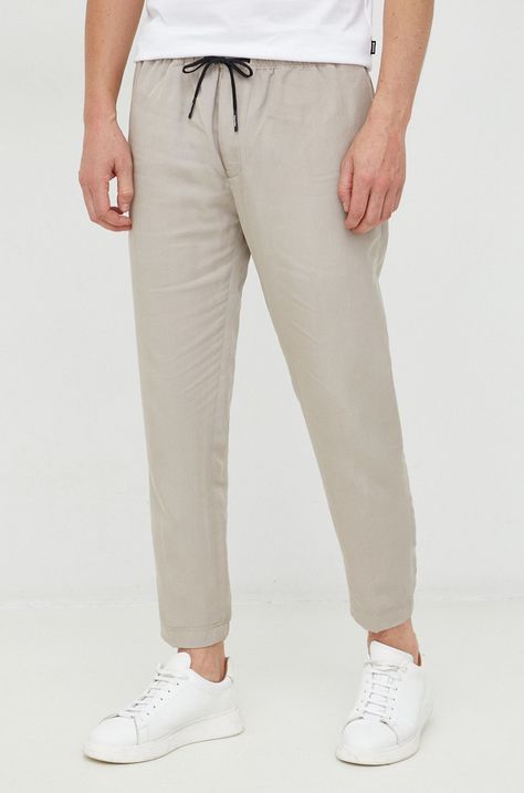 Спортен панталон с лен Calvin Klein