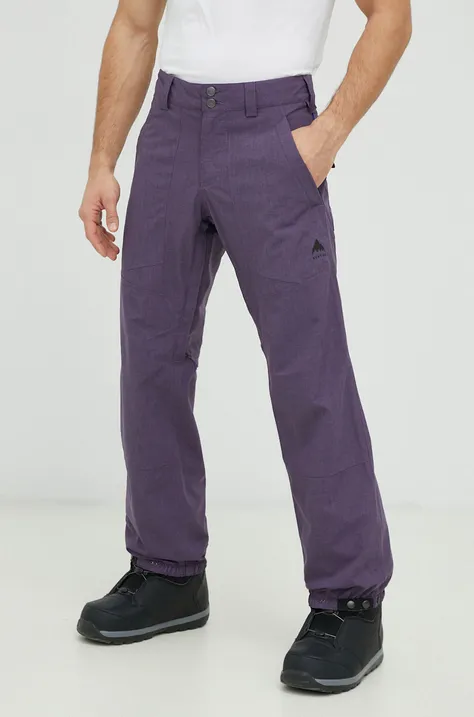 Παντελόνι Burton Melter Plus χρώμα: μοβ