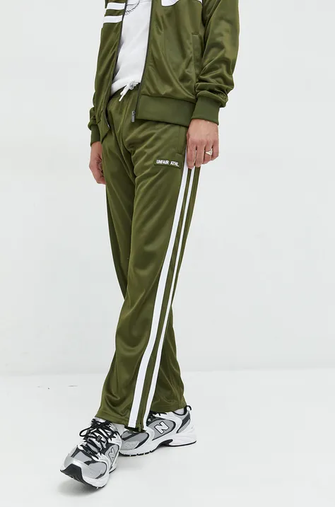 Unfair Athletics spodnie dresowe męskie kolor zielony z aplikacją