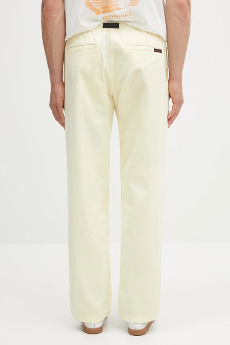 Бавовняні штани Gramicci Gramicci Pant — AW22-SPM0YT, жовтий — фото 3
