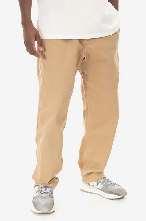 Gramicci cotton trousers Gramicci Pant beige color