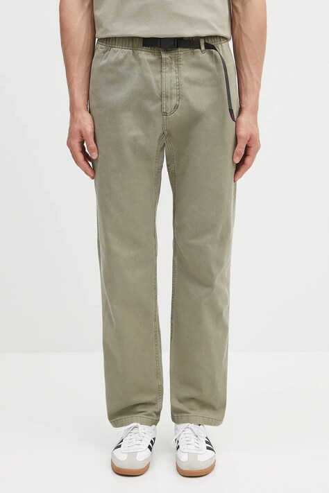 Gramicci pantaloni de bumbac Gramicci Pant culoarea gri, drept