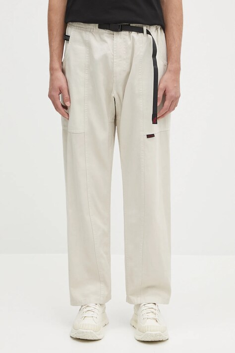 Gramicci pantaloni de bumbac culoarea albastru marin, drept