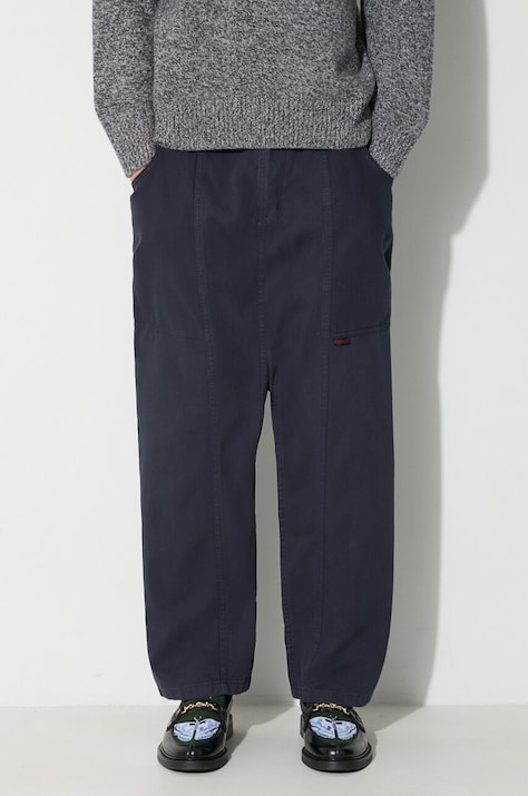 Gramicci pantaloni in cotone colore blu navy G105.OGT