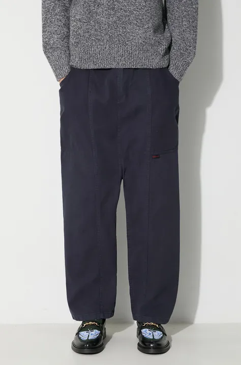 Gramicci cotton trousers navy blue color