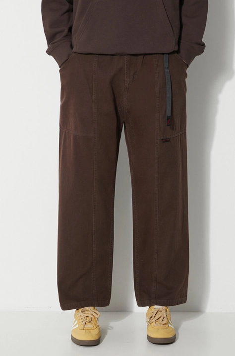 Gramicci pantaloni in cotone colore marrone