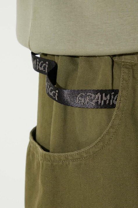 Бавовняні штани Gramicci Gadget Pant — AW22-SPM0YU, зелений — фото 5