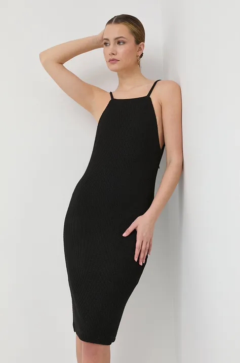 Guess rochie culoarea negru, mini, mulata