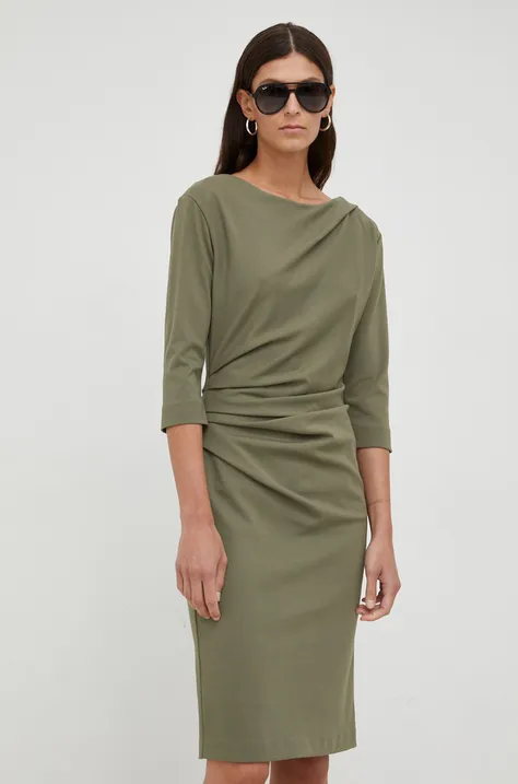 Tiger Of Sweden rochie culoarea verde, mini, mulata